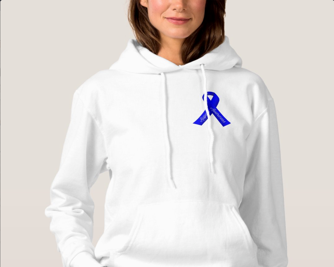 White Alopecia People Hoodie