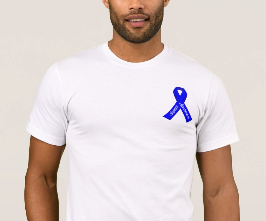 White Short Sleeve Alopecia People T-shirt