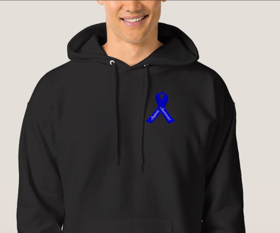 Black Alopecia People Hoodie